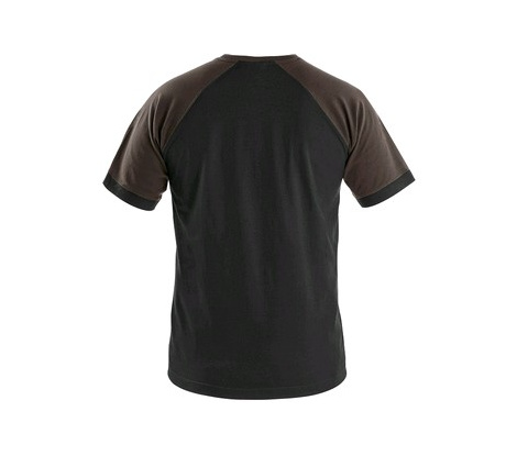 Tričko OLIVER čierno-hnedé, veľ. XL