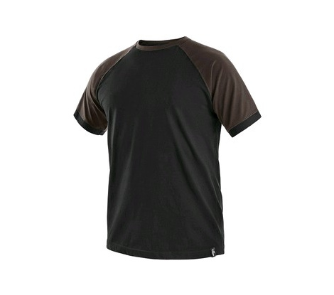 Tričko OLIVER čierno-hnedé, veľ. 2XL