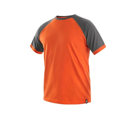 Tričko OLIVER oranžovo-šedé, veľ. XL