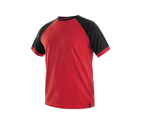 Tričko OLIVER červeno-čierne, veľ. 5XL
