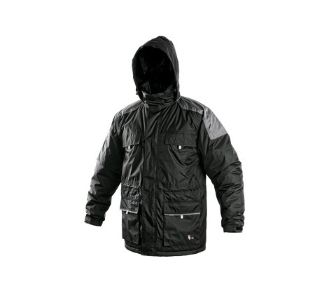 Pánska zimná bunda FREMONT čierno-šedá, veľ. XL