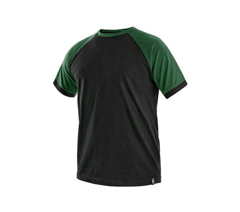 Tričko OLIVER čierno-zelené, veľ. M