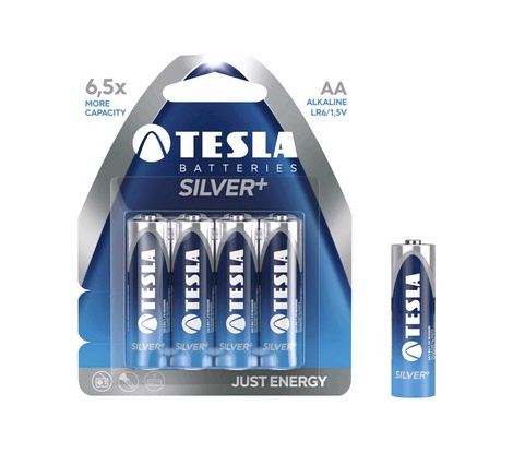 Batérie TESLA AA Silver+, 4ks