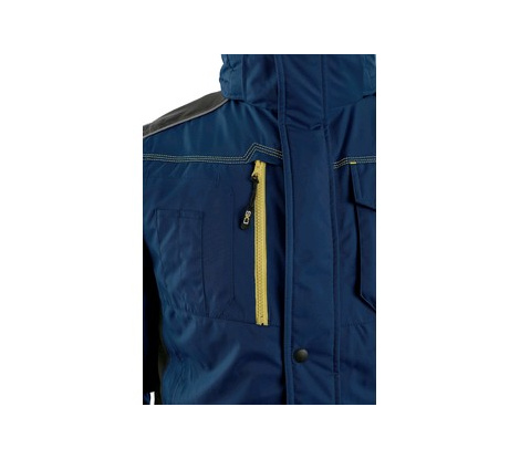 Pánska zimná bunda CXS BALTIMORE, tmavo modro-čierna, veľ. 3XL