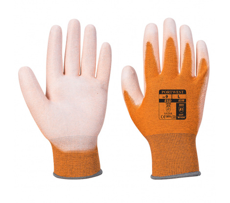 Antistatické rukavice Portwest A199 PU Palm oranžové veľ. 2XL/11