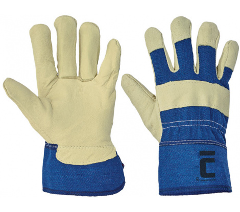 JAY kombinované rukavice žlto-modré veľ. 9