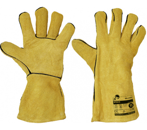 Zváračské rukavice SPINUS FH , kevlarové šitie, veľ. 11