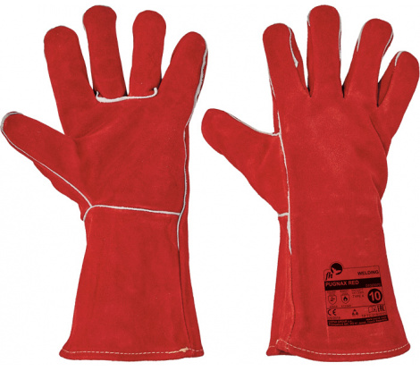 PUGNAX RED rukavice celokožené 10