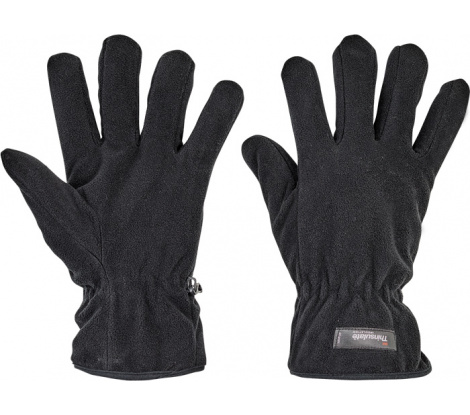 MYNAH rukavice fleecové čierne veľ. 8