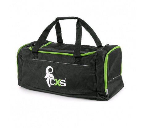 Cestovná športová taška CXS čierno-zelená malá - 60x30x30 cm
