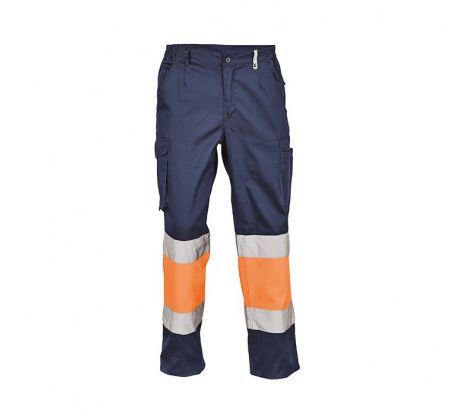 Reflexné nohavice BILBAO HV navy-oranžové, veľ. 50