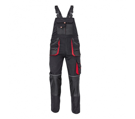Nohavice na traky FF CARL BE-01-004 čierno-červené, veľ. 60