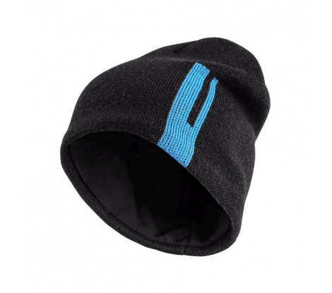 Pletená čiapka s fleecovou podšívkou CXS Loki čierno-modrá