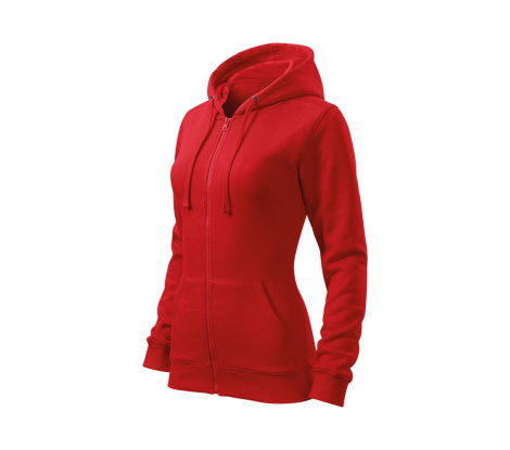 Mikina dámska MALFINI® Trendy Zipper 411 červená veľ. XL