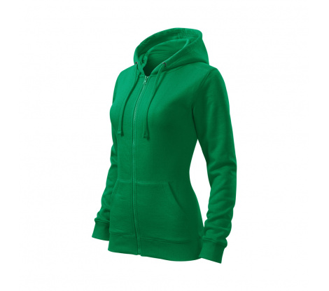Mikina dámska MALFINI® Trendy Zipper 411 trávová zelená veľ. S