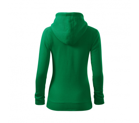 Mikina dámska MALFINI® Trendy Zipper 411 trávová zelená veľ. XL