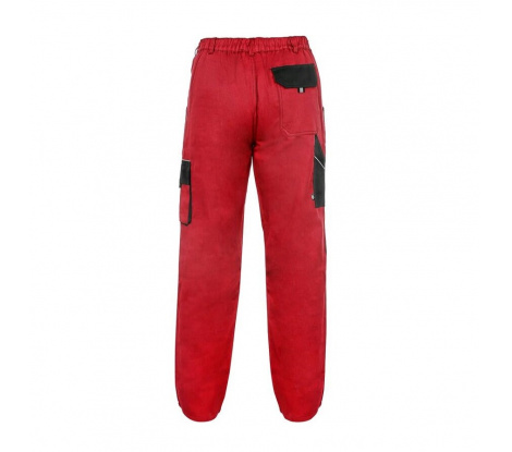 Dámske nohavice CXS LUXY ELENA, červeno-čierne, veľ. 50