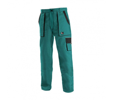 Dámske nohavice CXS LUXY ELENA, zeleno-čierne, veľ. 50