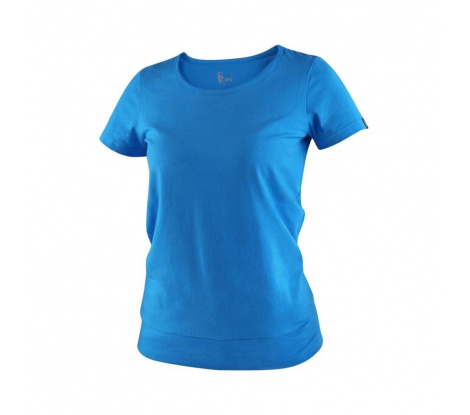 Dámske tričko s krátkym rukávom CXS EMILY azúrovo modré veľ. L