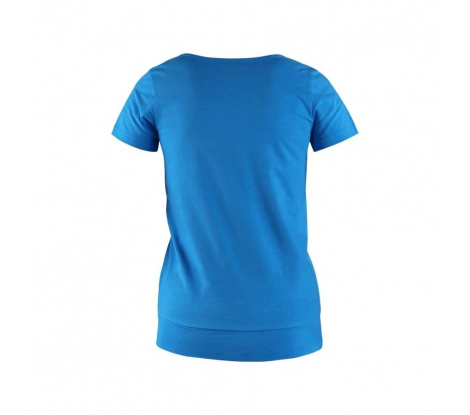 Dámske tričko s krátkym rukávom CXS EMILY azúrovo modré veľ. 2XL
