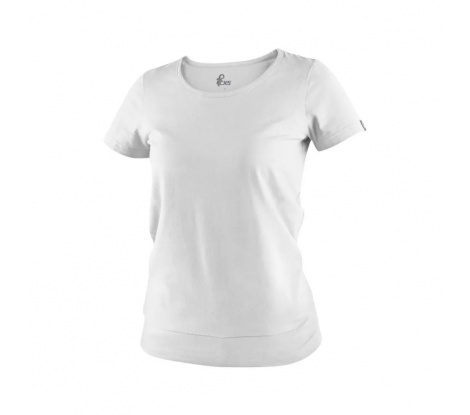 Dámske tričko s krátkym rukávom CXS EMILY biele, veľ. 2XL