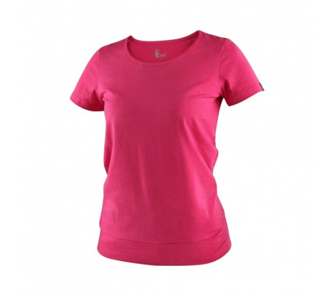 Dámske tričko s krátkym rukávom CXS EMILY ružové veľ. 2XL