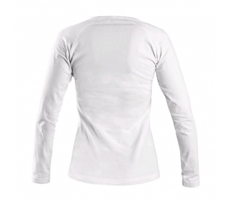 Dámske tričko CXS MARY s dlhým rukávom, biele veľ. M