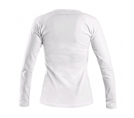 Dámske tričko CXS MARY s dlhým rukávom, biele veľ. 4XL