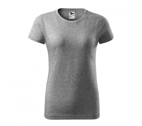 Tričko dámske MALFINI® Basic 134 tmavosivý melír veľ. XL
