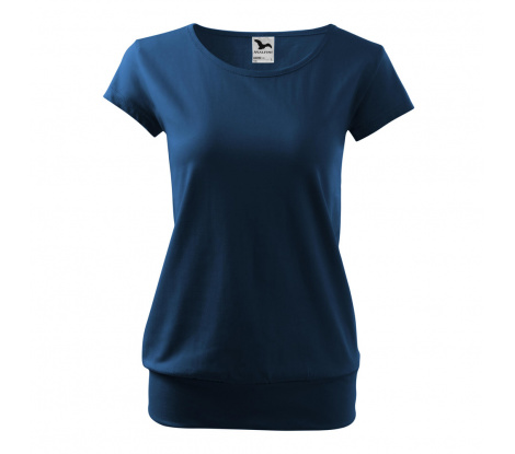 Tričko dámske MALFINI® City 120 polnočná modrá veľ. M