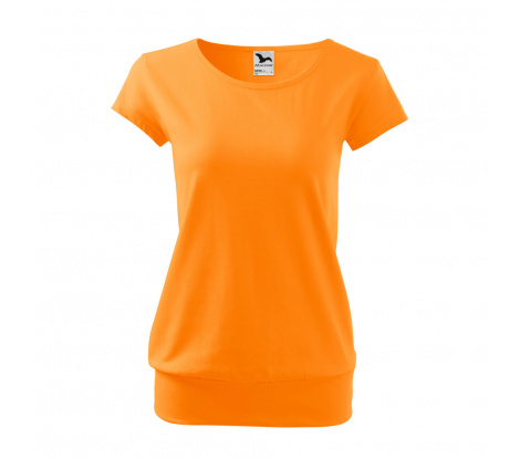 Tričko dámske MALFINI® City 120 mandarínková oranžová veľ. XS