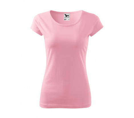 Tričko dámske MALFINI® Pure 122 ružová veľ. XS