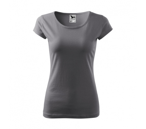 Tričko dámske MALFINI® Pure 122 oceľovo sivá veľ. M