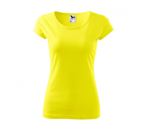 Tričko dámske MALFINI® Pure 122 citrónová veľ. XL