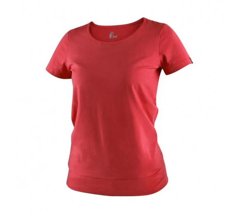 Dámske tričko s krátkym rukávom CXS EMILY červené, veľ. 2XL