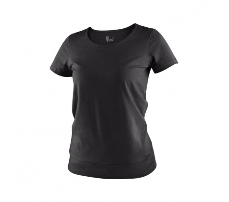 Dámske tričko s krátkym rukávom CXS EMILY čierne veľ. XL