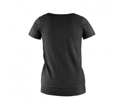 Dámske tričko s krátkym rukávom CXS EMILY čierne veľ. XL