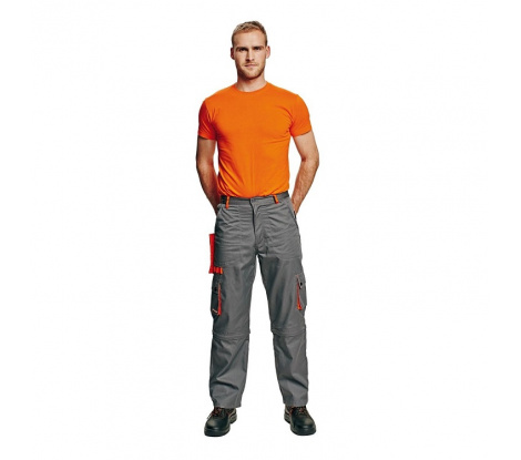 Pánske nohavice DESMAN sivo-oranžové, veľ. 54