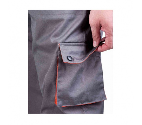 Pánske nohavice DESMAN sivo-oranžové, veľ. 58