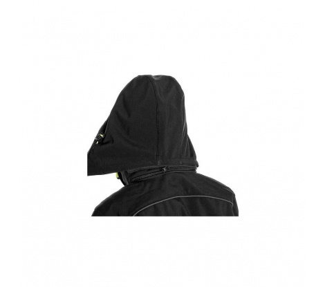Detská softshellová bunda CXS DURHAM čierno-žltá veľ. 160 cm