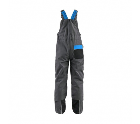 Detské monterkové nohavice CXS PHOENIX CASPER sivo-modré veľ. 140 cm