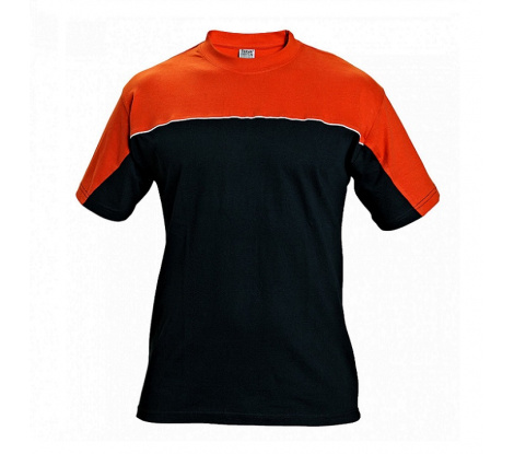 Tričko EMERTON čierno-oranžové, veľ. M