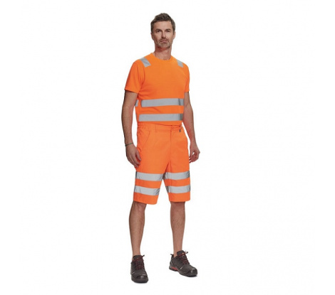 Reflexné šortky FERROL HV oranžové veľ. 50