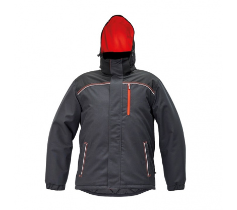 Zimná bunda KNOXFIELD WINTER antracit/červená, veľ. XL