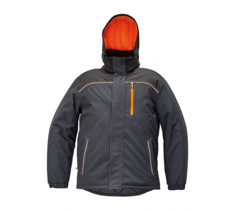 Zimná bunda KNOXFIELD WINTER antracit/ oranžová, veľ. L
