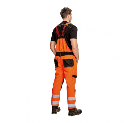 Reflexné nohavice na traky KNOXFIELD HV FL oranžové, veľ. 46