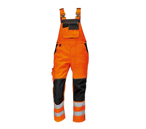 Reflexné nohavice na traky KNOXFIELD HV FL oranžové, veľ. 58