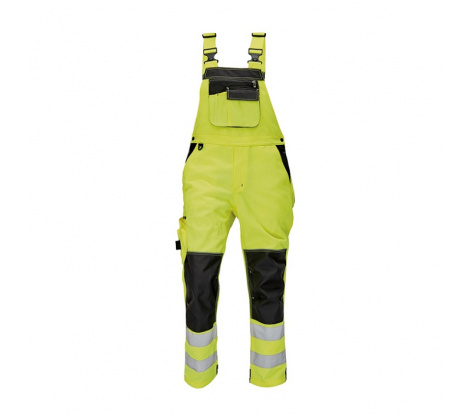 Reflexné nohavice na traky KNOXFIELD HV FL žlté, veľ. 54