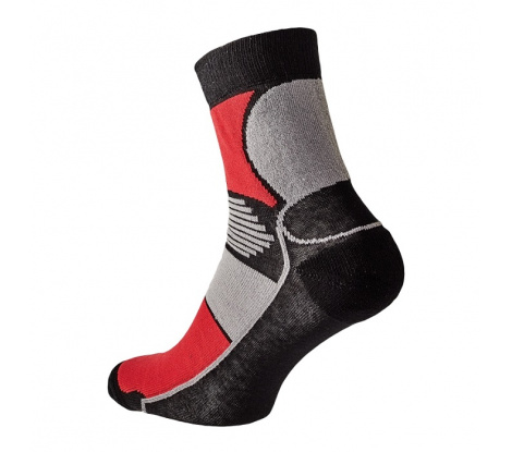 Ponožky KNOXFIELD BASIC čierno-červené, veľ. 39-40