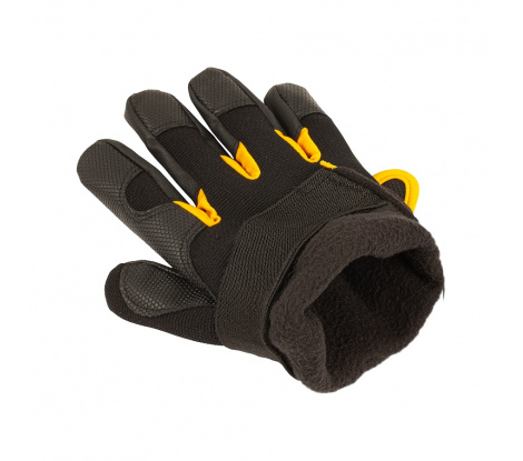 Kombinované zimné pracovné rukavice BNN KALYTOS WTR čierno-žlté veľ. 11